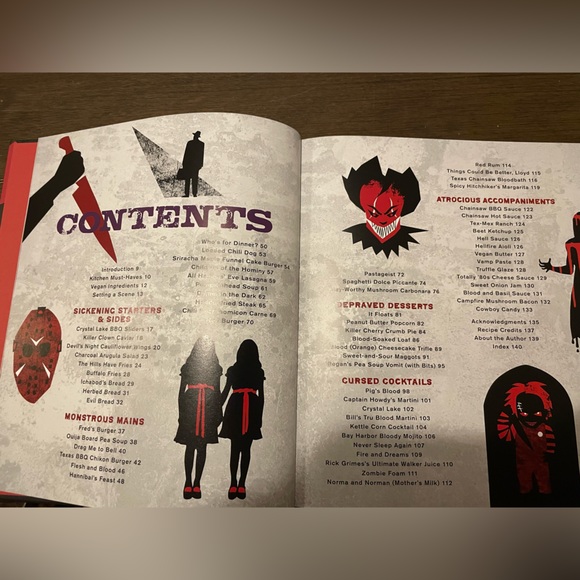 Death for Dinner Horror inspired Cookbook NWT - Picture 3 of 10